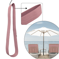 Strandhanddoek elastiek band | Oud roze